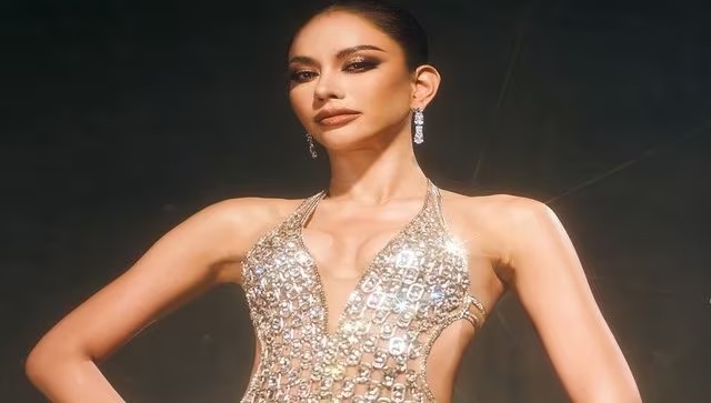 As a tribute to her parents, Miss Universe Thailand wears a gown made of can tabs.